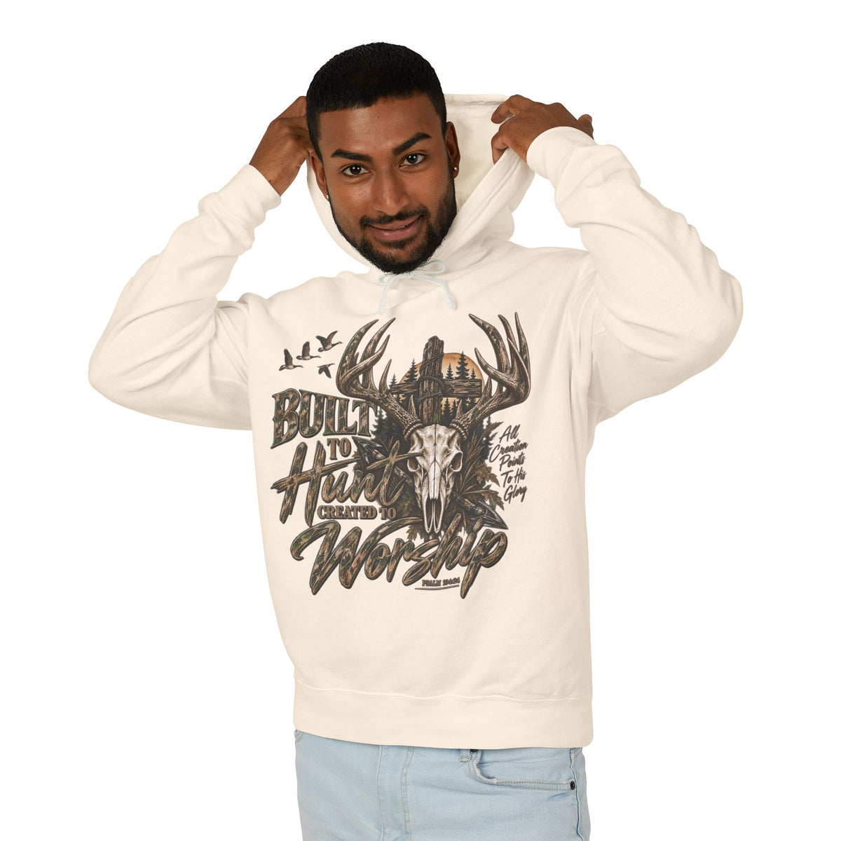 Built to Hunt, Created to Worship Unisex Hoodie