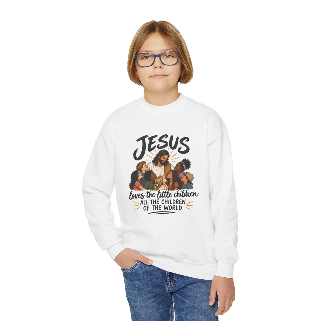 Jesus Loves The Little Children Crewneck
