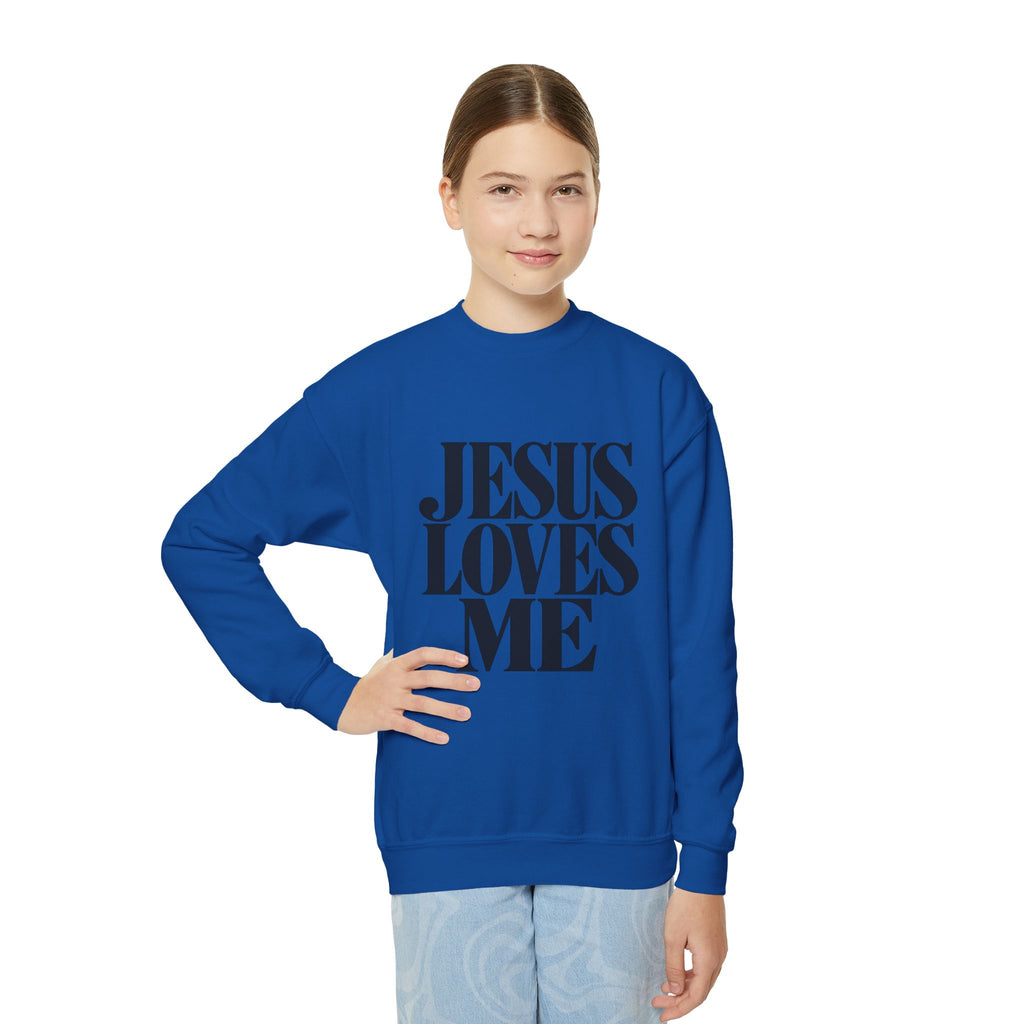 Jesus Loves Me Youth Crewneck
