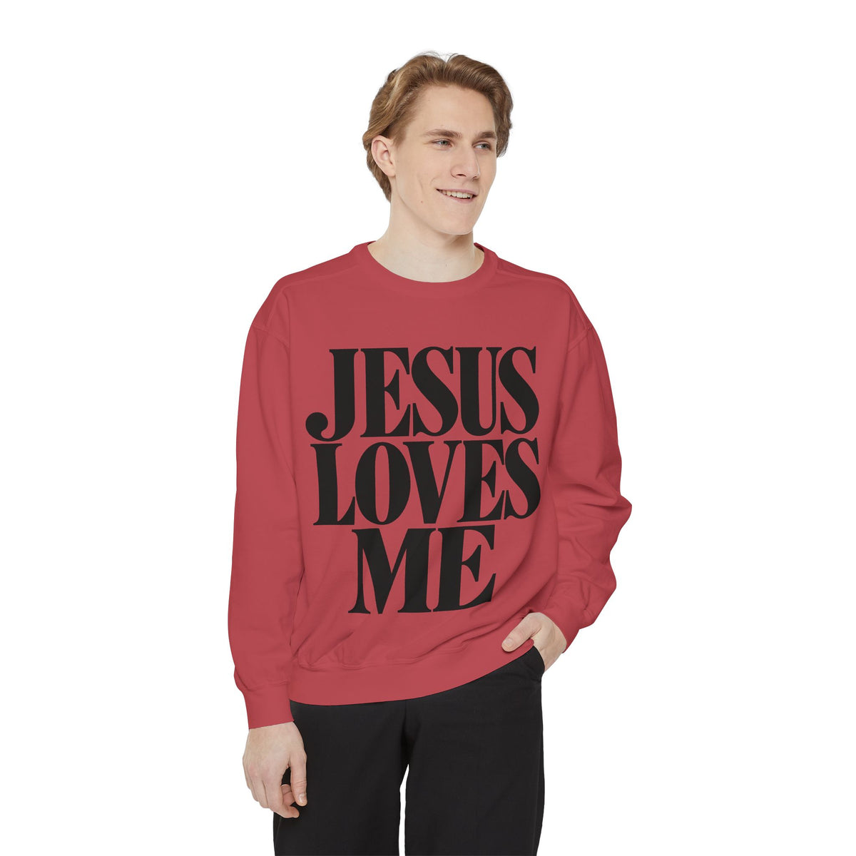 Jesus Loves Me Unisex Crewneck