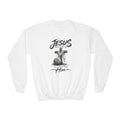 Play for Him Basketball Unisex Youth Crewneck