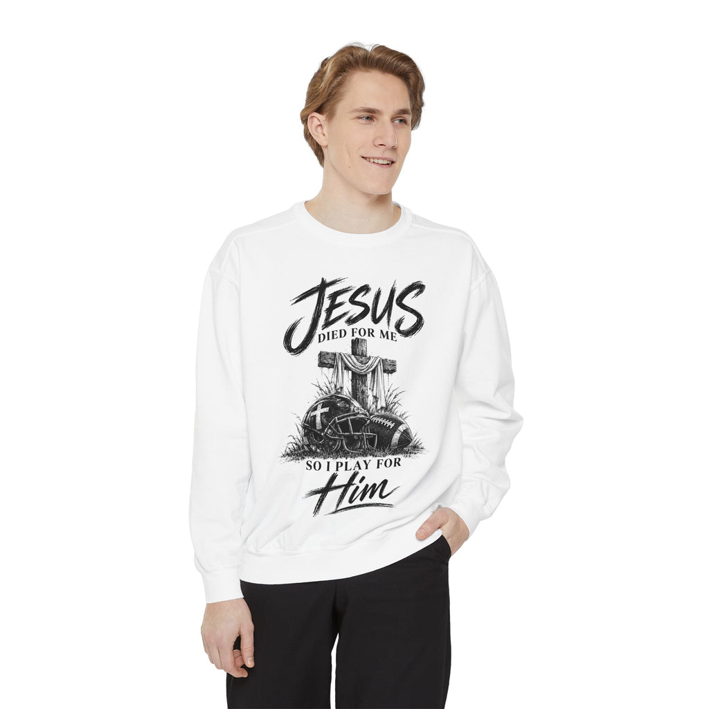 Play for Him Football Crewneck