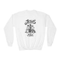 Cheer for Him Cheerleading Youth Crewneck