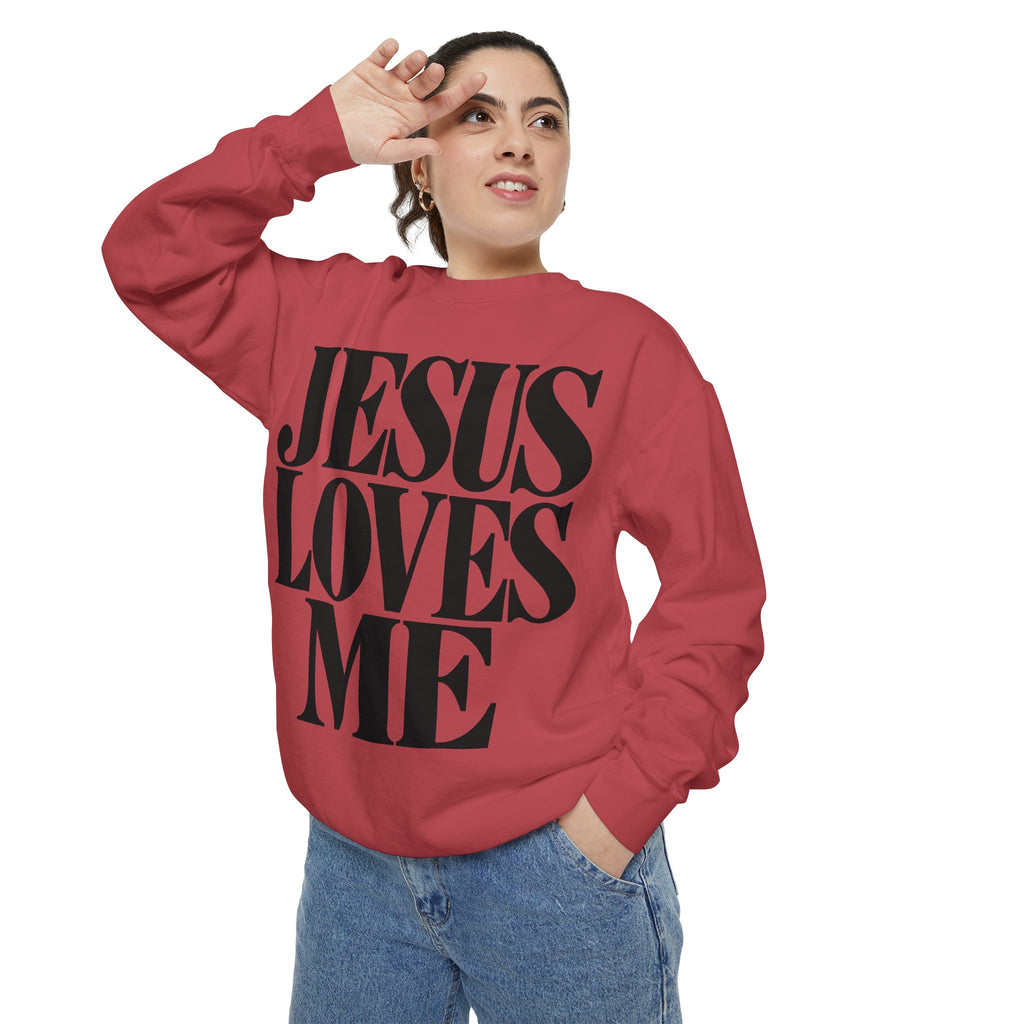 Jesus Loves Me Unisex Crewneck