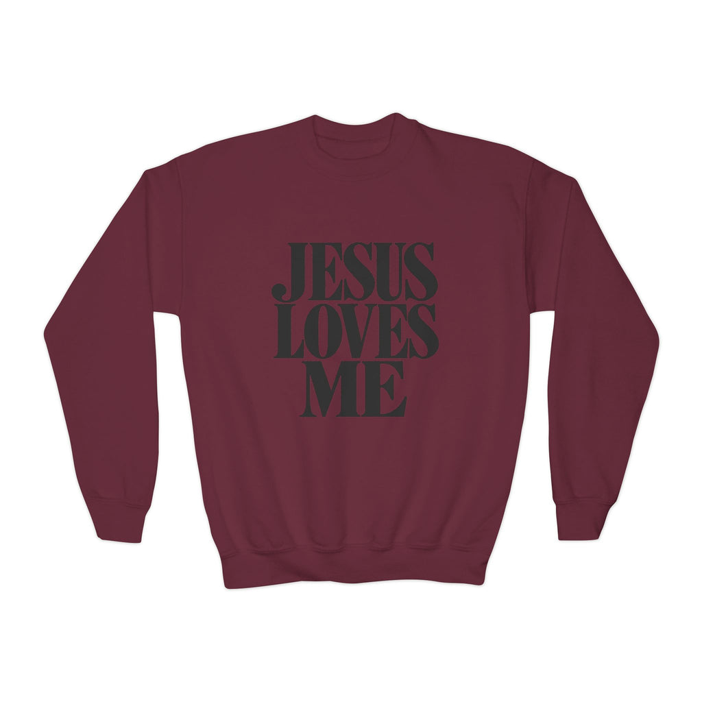 Jesus Loves Me Youth Crewneck