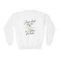 Play for Him Softball Youth Crewneck