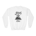 Play for Him Football Youth Crewneck