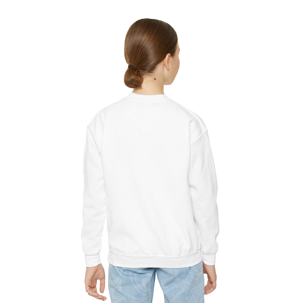 Cheer for Him Cheerleading Youth Crewneck