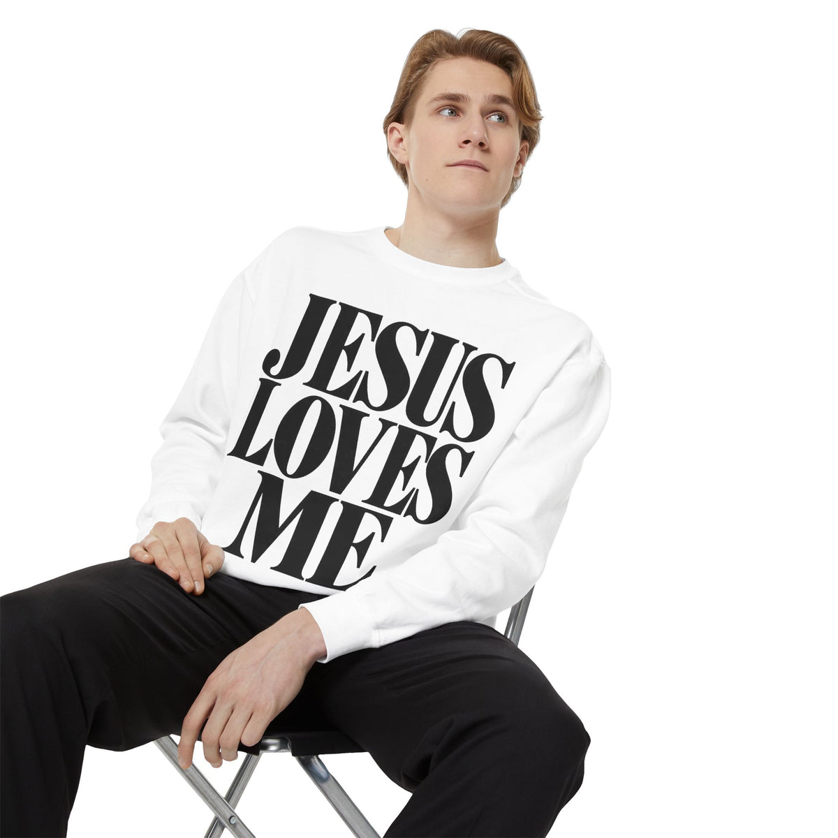 Jesus Loves Me Unisex Crewneck