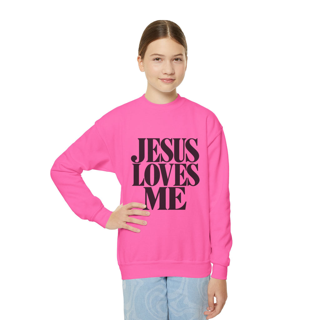 Jesus Loves Me Youth Crewneck