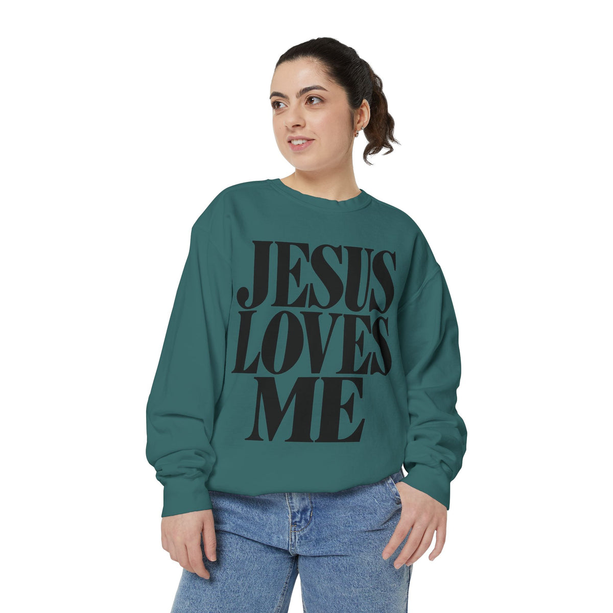 Jesus Loves Me Unisex Crewneck