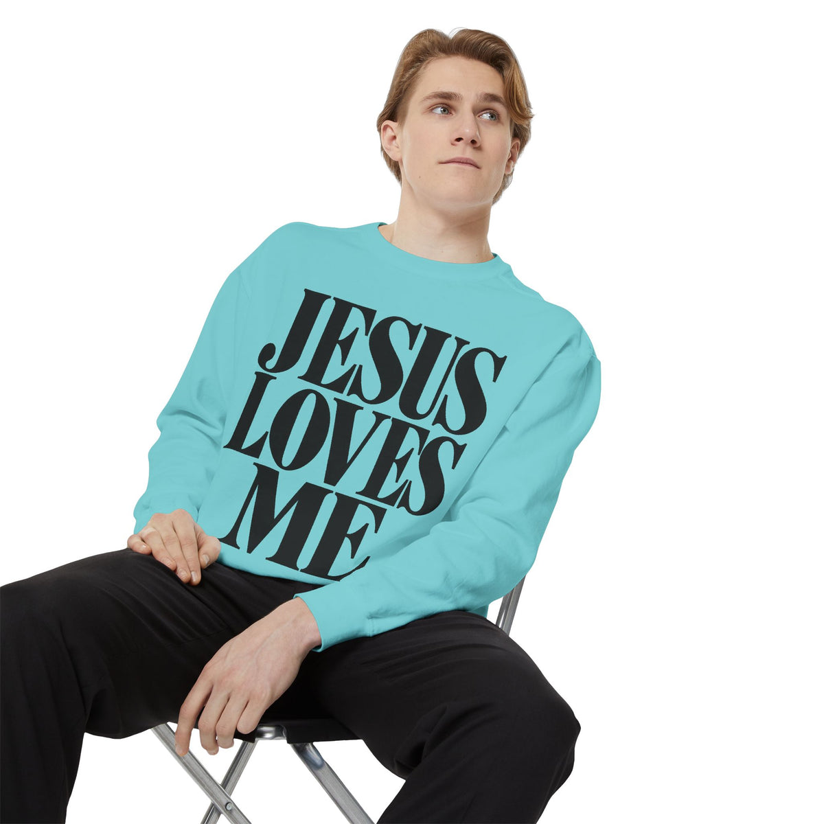 Jesus Loves Me Unisex Crewneck