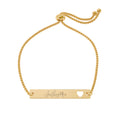 Jesus Loves Me Heart Bar Bracelet