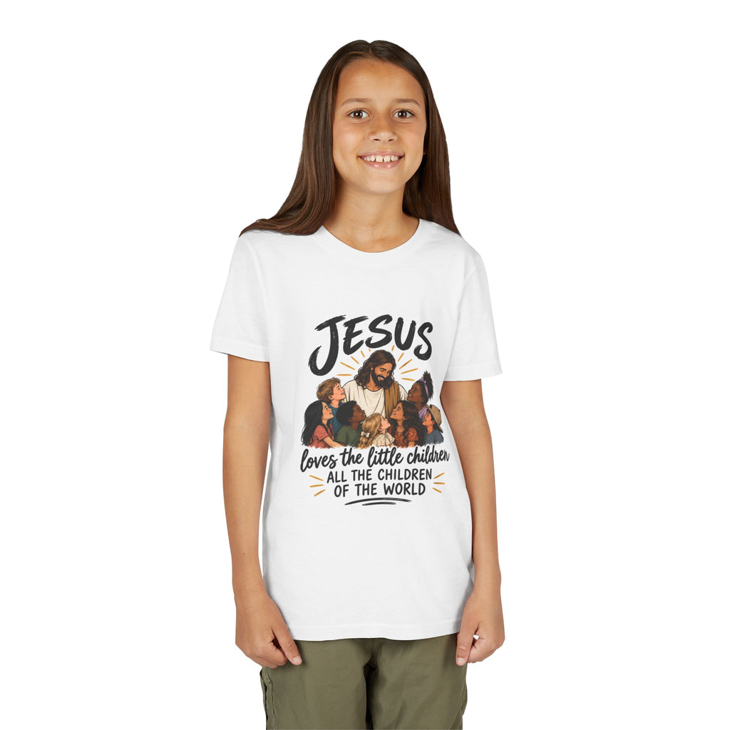 Jesus Loves The Little Children Youth Short Sleeve Tee