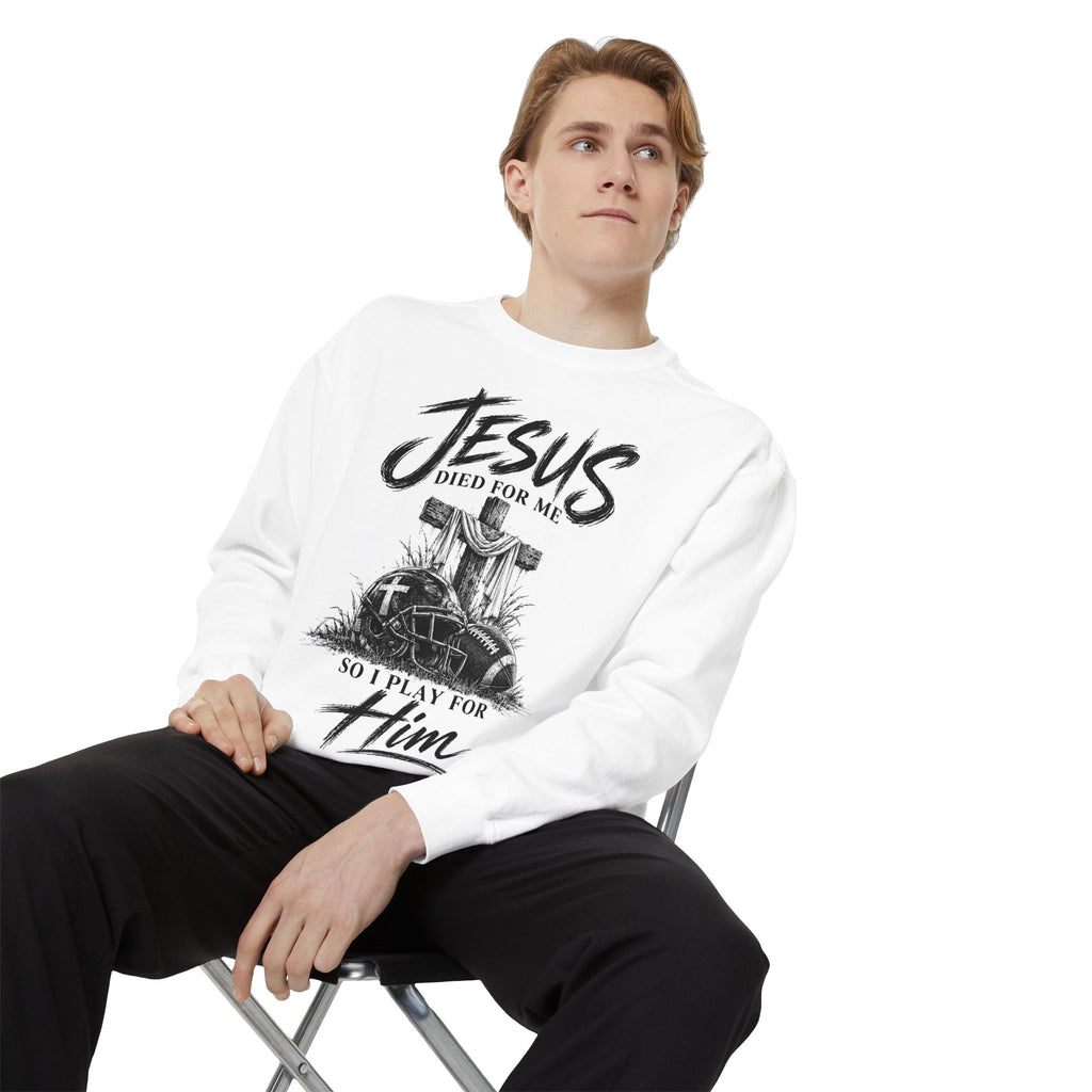 Play for Him Football Crewneck
