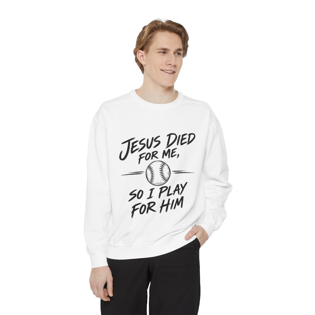 Play for Him Baseball Men’s Crewneck