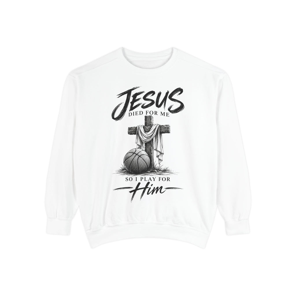 Play for Him Basketball Unisex Crewneck
