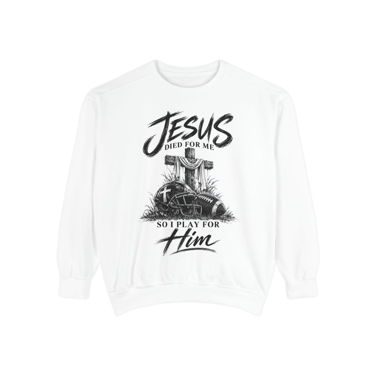 Play for Him Football Crewneck