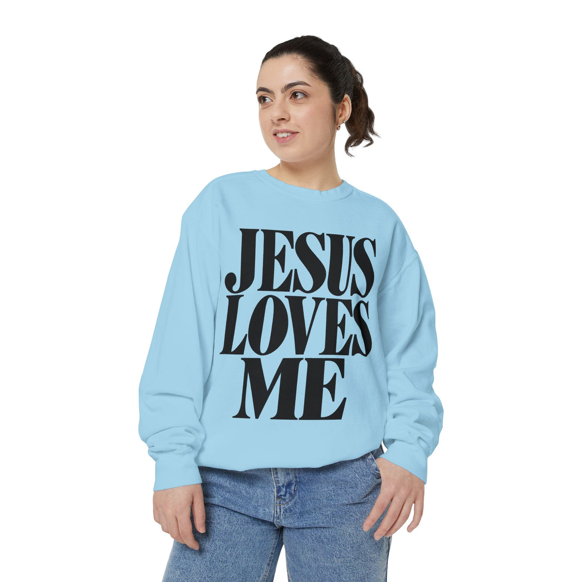 Jesus Loves Me Unisex Crewneck