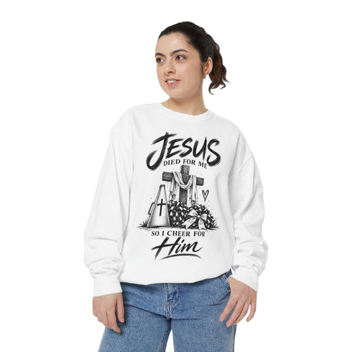 Cheer for Him Cheerleading Crewneck