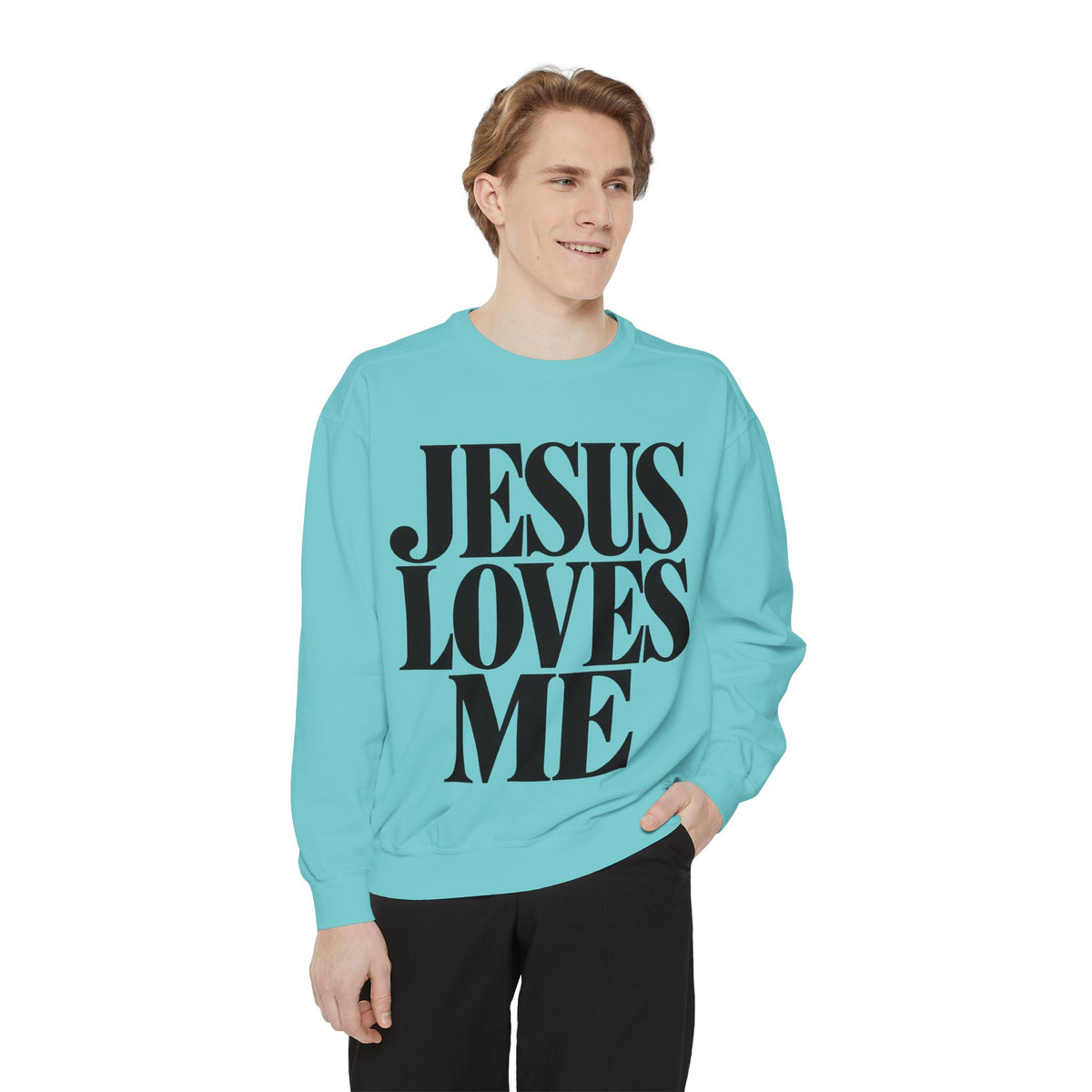 Jesus Loves Me Unisex Crewneck