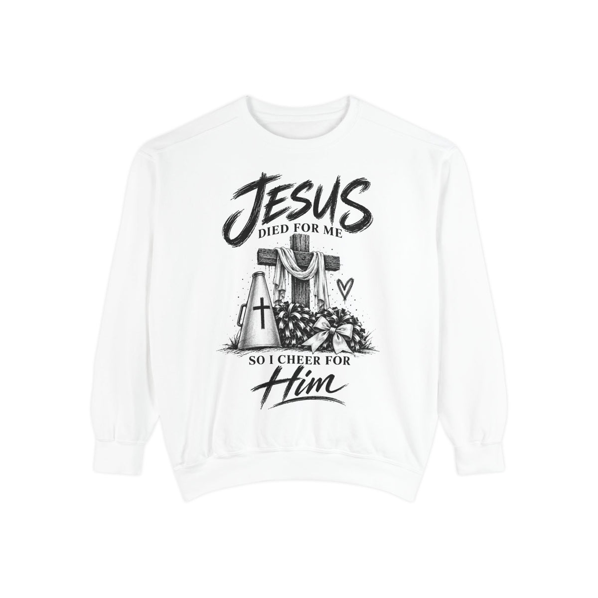 Cheer for Him Cheerleading Crewneck