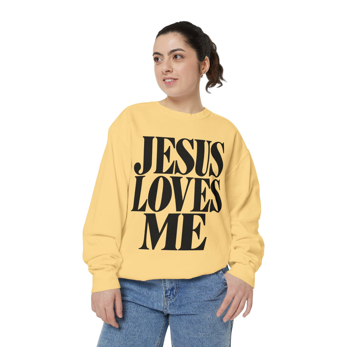 Jesus Loves Me Unisex Crewneck