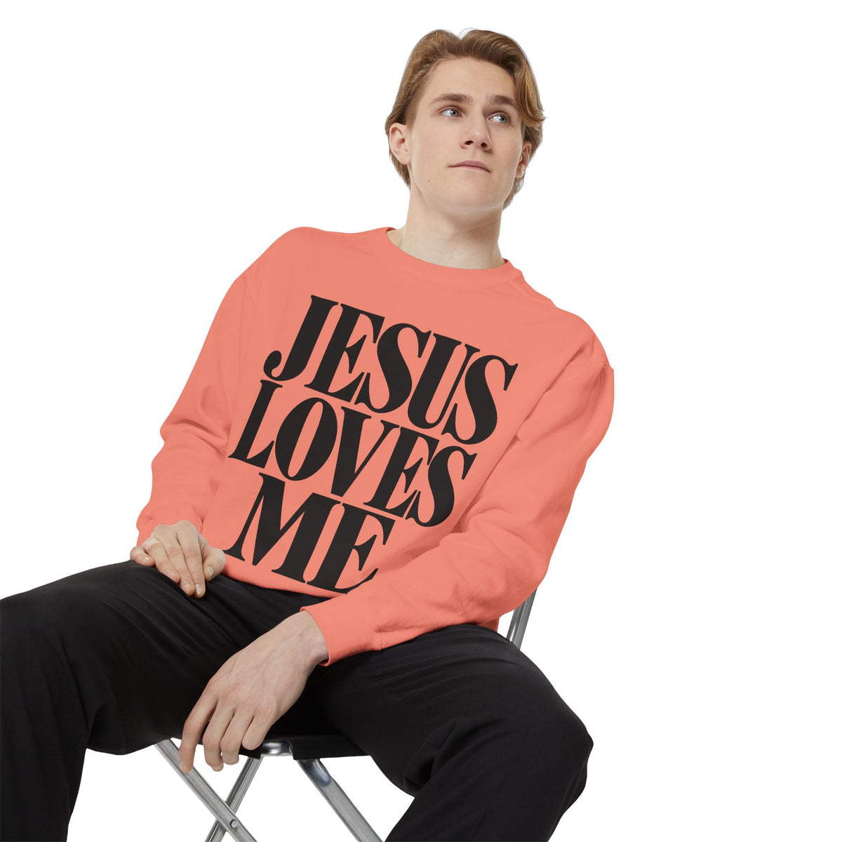 Jesus Loves Me Unisex Crewneck