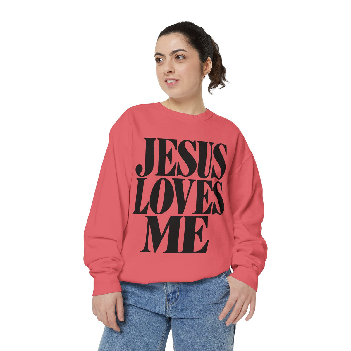 Jesus Loves Me Unisex Crewneck