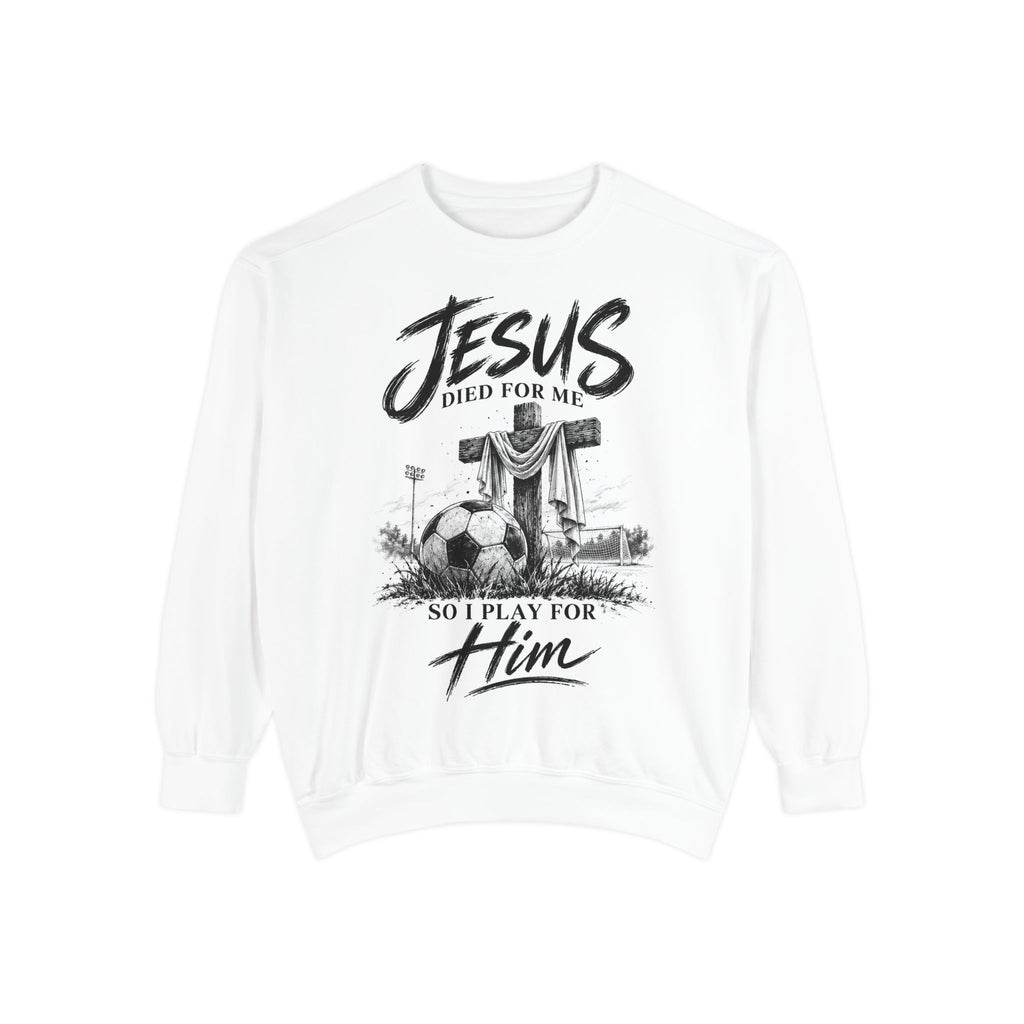 Play for Him Soccer Unisex Crewneck
