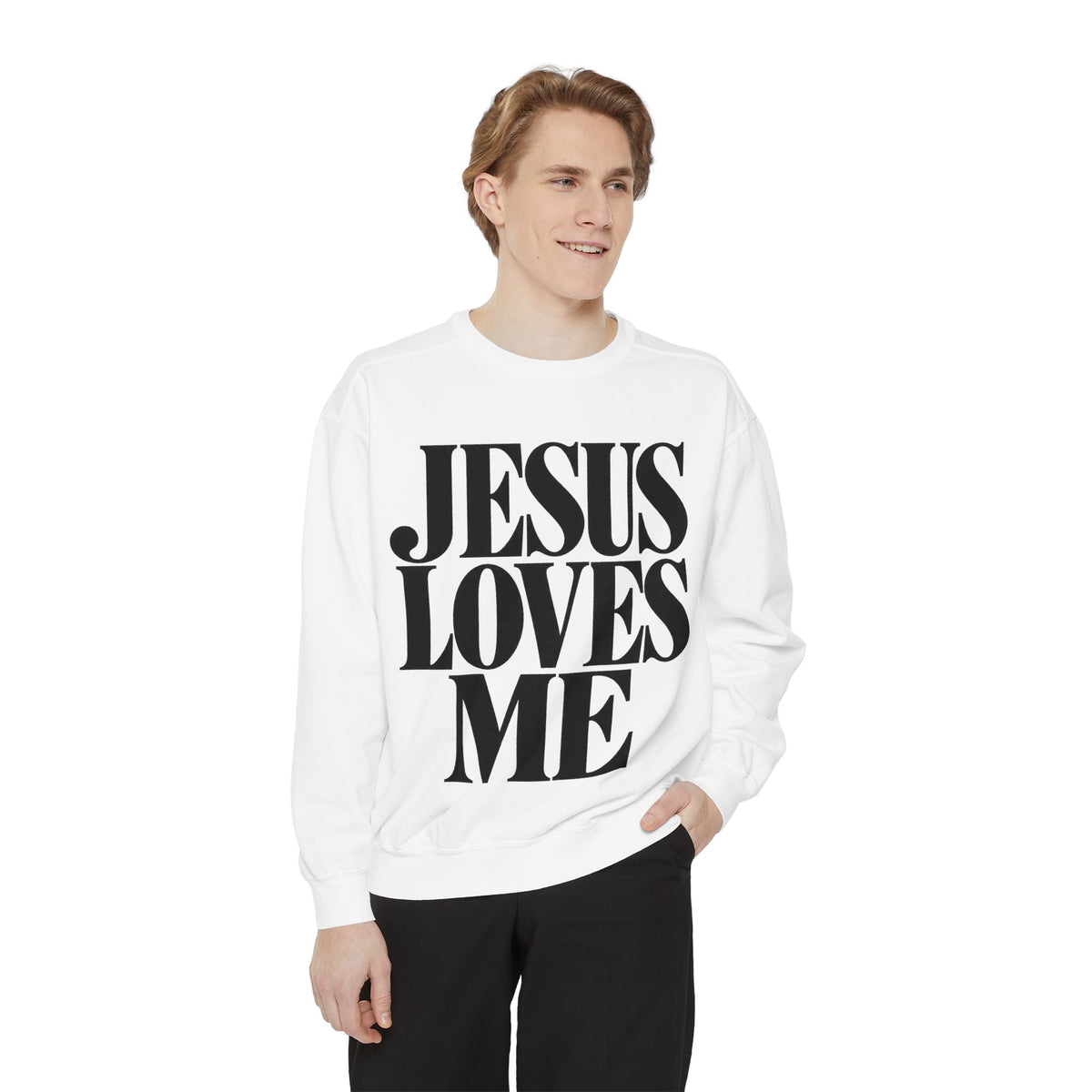 Jesus Loves Me Unisex Crewneck